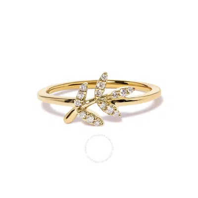 Haus Of Brilliance 10k Yellow Gold 1/10 Cttw Diamond Leaf And Branch Ring (h-i Color