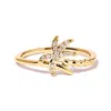 Haus Of Brilliance 10k Yellow Gold 1/10 Cttw Diamond Palm Tree Statement Ring In Yellow