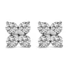 Haus Of Brilliance 10k Yellow Gold 1/2 Cttw Lab Grown Diamond Snowflake Stud Earrings In Silver