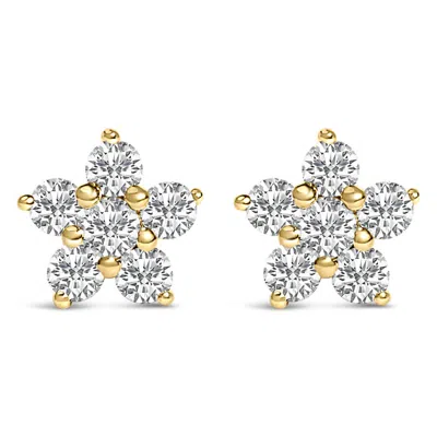 Haus Of Brilliance 10k Yellow Gold 1/2 Cttw Lab Grown Diamond Star Stud Earrings