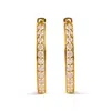 Haus Of Brilliance 10k Yellow Gold 1/2 Cttw Round-cut Diamond Hoop Earrings In Yellow