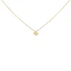 Haus Of Brilliance 10k Gold 1/5 Cttw Bezel Set Princess Diamond Kite Shaped Solitaire Pendent Necklace In Gold