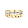 Haus Of Brilliance 10k Yellow Gold 1/5 Cttw Diamond Cuban Link Ring Band (i-j Color In Yellow