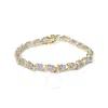 Haus Of Brilliance 10k Yellow Gold 2.00 Cttw Round Cut Diamond 's' Cluster Bracelet (j-k Color In Yellow