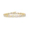 Haus Of Brilliance 10k Yellow Gold 2.0 Cttw Diamond Square Link Bracelet In Yellow