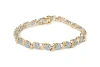 Haus Of Brilliance 10k Yellow Gold 2.00 Cttw Round Cut Diamond 's' Cluster Bracelet (j-k Color In Metallic