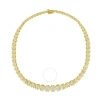 Haus Of Brilliance 10k Yellow Gold 4 Cttw Brilliant Round-cut Diamond Graduating Riviera Statement N In Yellow