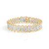 Haus Of Brilliance 10k Yellow Gold 5.00 Cttw Diamond Oval Banded Link Bracelet (i-j Color In Yellow