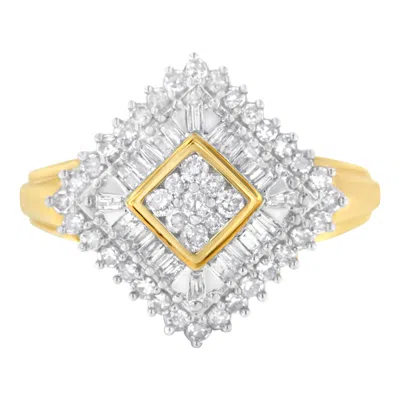 Haus Of Brilliance 10k Yellow Gold Diamond Ballerina Ring