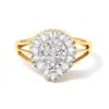Haus Of Brilliance 10k Yellow Gold Diamond Cocktail Ring In Yellow