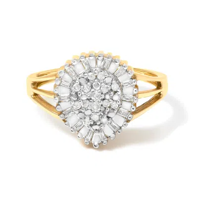Haus Of Brilliance 10k Yellow Gold Diamond Cocktail Ring