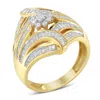 Haus Of Brilliance 10k Yellow Gold Diamond Ring In Yellow