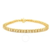 HAUS OF BRILLIANCE HAUS OF BRILLIANCE 10K YELLOW GOLD OVER .925 STERLING SILVER 1.0 CTTW DIAMOND SQUARE FRAME MIRACLE-S
