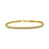 Haus Of Brilliance 10k Yellow Gold Plated .925 Sterling Silver 1 Cttw Prong-set Diamond Pear Shape Link Bracelet In Yellow