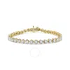 Haus Of Brilliance 10k Yellow Gold Plated .925 Sterling Silver 1.0 Cttw Miracle Set Diamond Heart-li In Yellow