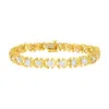 Haus Of Brilliance 10k Yellow Gold Plated Sterling Silver 2 Cttw Diamond "xoxo" Bracelet In Multi