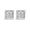 Haus Of Brilliance 10k Yellow Gold Princess Diamond Quad Stud Earrings In Yellow