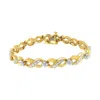 Haus Of Brilliance 10k Yellow Gold Round-cut Diamond Infinite Love Bracelet In Yellow