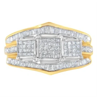 Haus Of Brilliance 10kt Two-toned Gold 1.00 Cttw Diamond Ring In Yellow