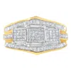 Haus Of Brilliance 10kt Two-toned Gold Diamond Ring In Multi