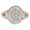 Haus Of Brilliance 10kt Yellow Gold Diamond Cocktail Ring In Yellow