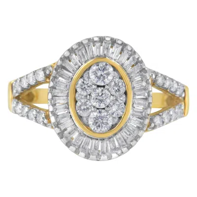 Haus Of Brilliance 10kt Yellow Gold Diamond Cocktail Ring
