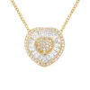 Haus Of Brilliance 10kt Yellow Gold Diamond Heart Pendant Necklace In Yellow