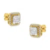 Haus Of Brilliance 10kt Yellow Gold Diamond Stud Earrings In Yellow