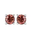 Haus Of Brilliance .925 Sterling Silver 3.5 Mm Created Birthstone Solitaire Stud Earrings In Brown