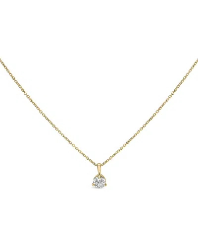 Haus Of Brilliance 14k 0.40 Ct. Tw. Diamond Pendant Necklace In Gold
