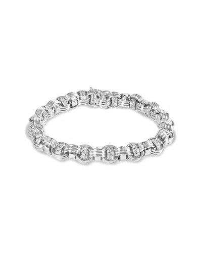 Haus Of Brilliance 14k 0.50 Ct. Tw. Diamond Link Bracelet In Metallic