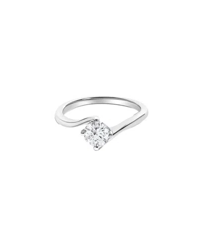 Haus Of Brilliance 14k 0.79 Ct. Tw. Lab-grown Diamond Solitaire Ring In Metallic