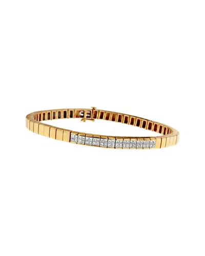 Haus Of Brilliance 14k 1.06 Ct. Tw. Diamond Link Bracelet
