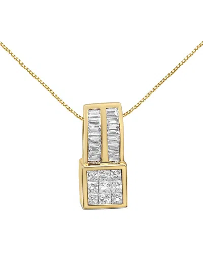Haus Of Brilliance 14k 1.22 Ct. Tw. Diamond Pendant Necklace In Red