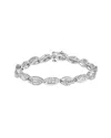 Haus Of Brilliance 14k 1.89 Ct. Tw. Diamond Link Bracelet In Metallic