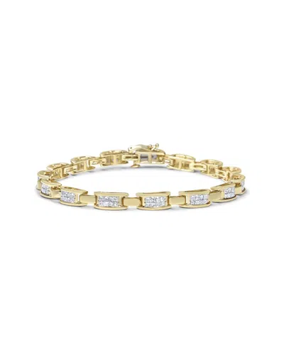 Haus Of Brilliance 14k 2.00 Ct. Tw. Diamond Link Bracelet In Gold