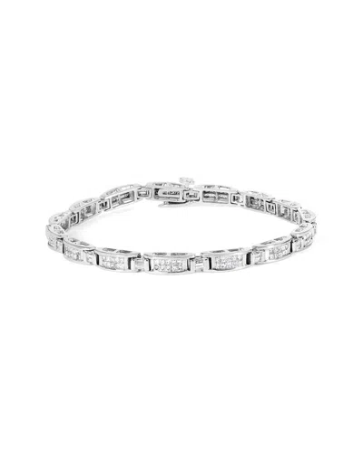 Haus Of Brilliance 14k 2.00 Ct. Tw. Diamond Tennis Bracelet In Metallic
