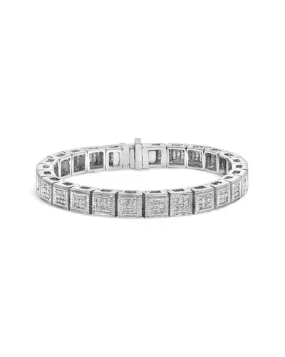 Haus Of Brilliance 14k 2.86 Ct. Tw. Diamond Tennis Bracelet In Metallic