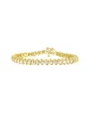 Haus Of Brilliance 14k Yellow Gold Round Cut Diamond Spiral Link Bracelet In Gold