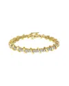Haus Of Brilliance 14k Yellow Gold 3.0 Cttw Diamond S Link Bracelet In Gold