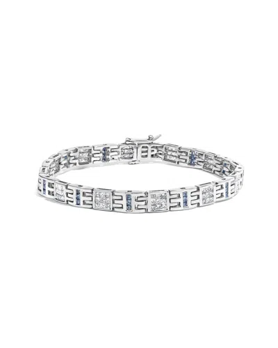 Haus Of Brilliance 14k 3.02 Ct. Tw. Diamond Link Bracelet In Metallic