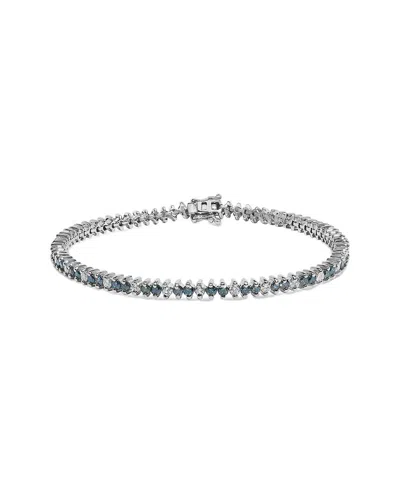 Haus Of Brilliance 14k 3.69 Ct. Tw. Diamond Tennis Bracelet In Gray