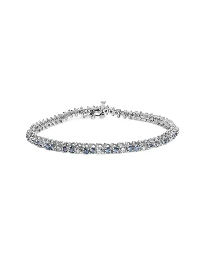 Haus Of Brilliance 14k 4.65 Ct. Tw. Diamond Tennis Bracelet In Gray