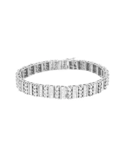 Haus Of Brilliance 14k 4.94 Ct. Tw. Diamond Tennis Bracelet In Metallic