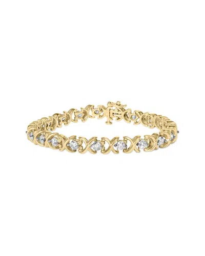 Haus Of Brilliance 14k 5.00 Ct. Tw. Diamond Link Bracelet In Gold