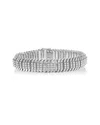 Haus Of Brilliance 14k White Gold 5.0cttw Diamond S Wave Serpentine Tennis Bracelet In Gray
