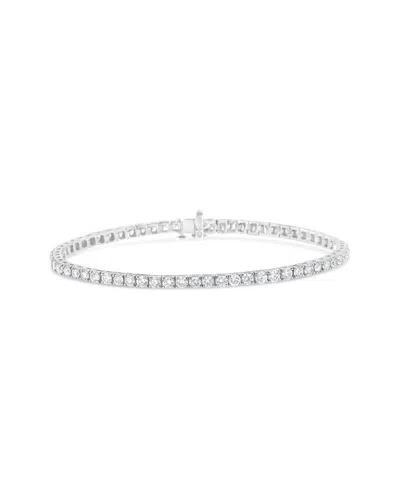 Haus Of Brilliance 14k 5.00 Ct. Tw. Diamond Tennis Bracelet In Metallic