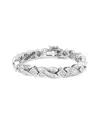 Haus Of Brilliance 14k 8.19 Ct. Tw. Diamond Tennis Bracelet In Metallic
