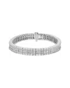 Haus Of Brilliance 14k 8.38 Ct. Tw. Diamond Link Bracelet In Silver