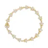 Haus Of Brilliance 14k Gold 1 1/5 Cttw Round Diamond Floral Star-shaped Link Bracelet -size 7" In Yellow